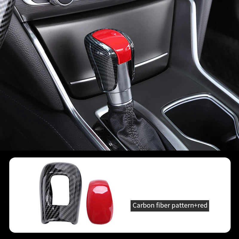 Shift Knob Covers | 3M Adhesive Cover for Civic Accord CR-V | Carbon Fiber, Wood, Gloss Black