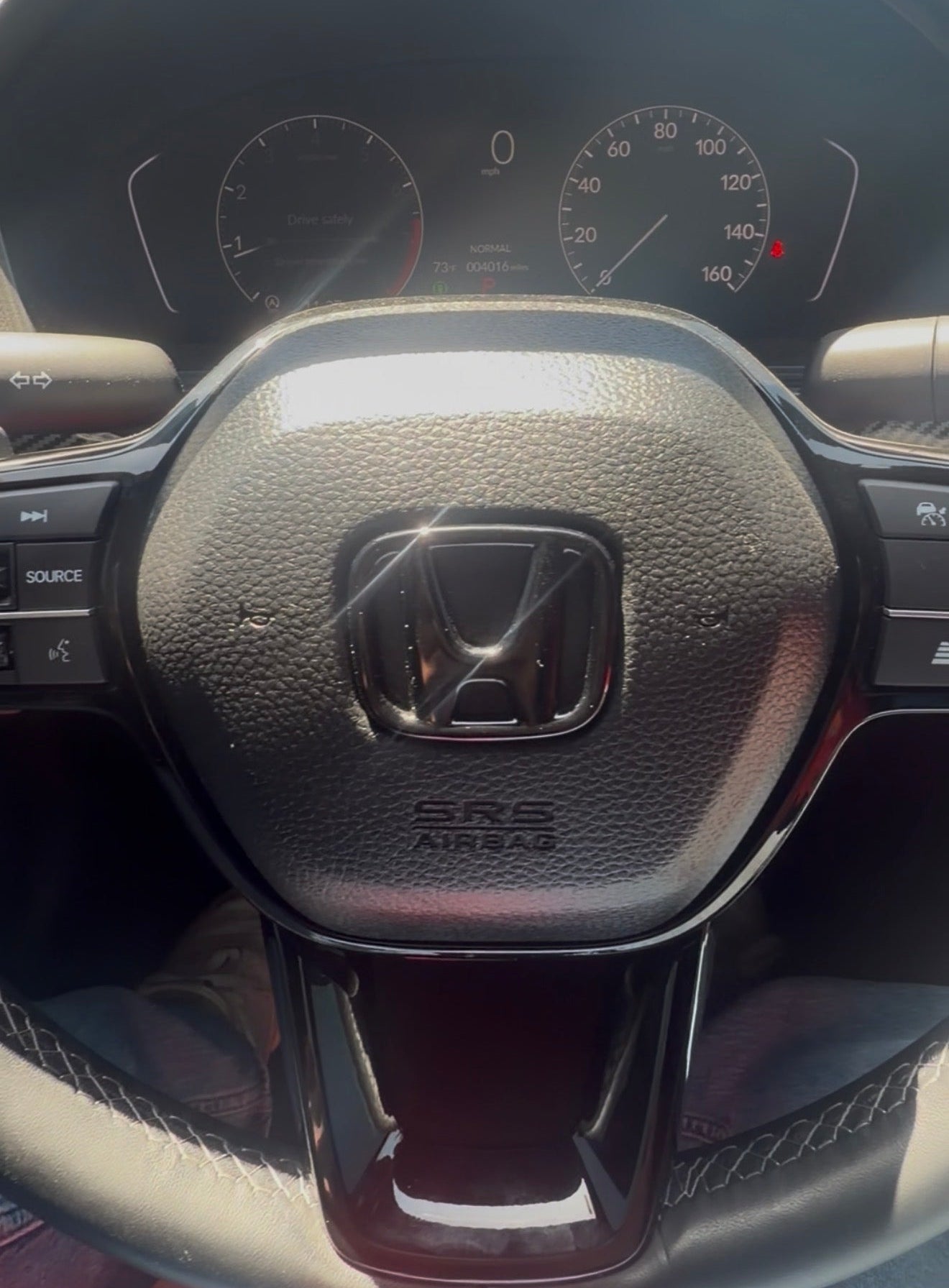 Steering Wheel Emblem Overlay Cover | Carbon Fiber | Premium 3M Adhesive Badge Overlay for Civic, Accord