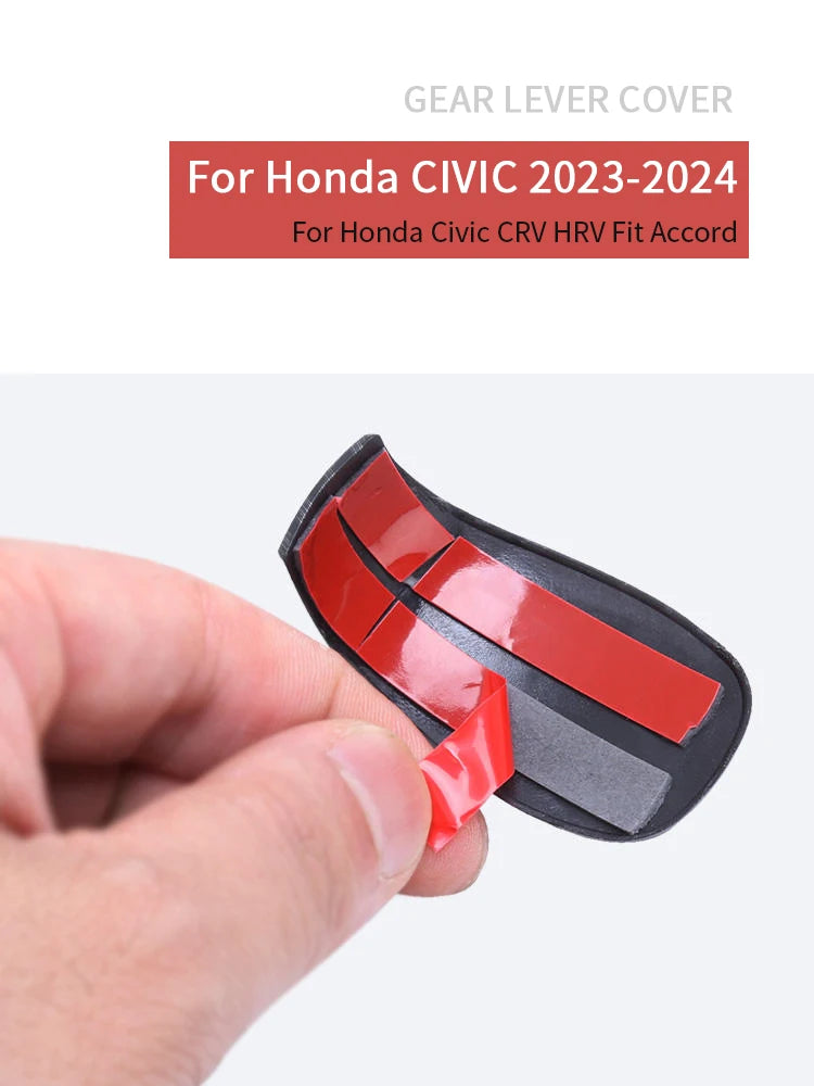 Shift Knob Covers | 3M Adhesive Cover for Civic Accord CR-V | Carbon Fiber, Wood, Gloss Black