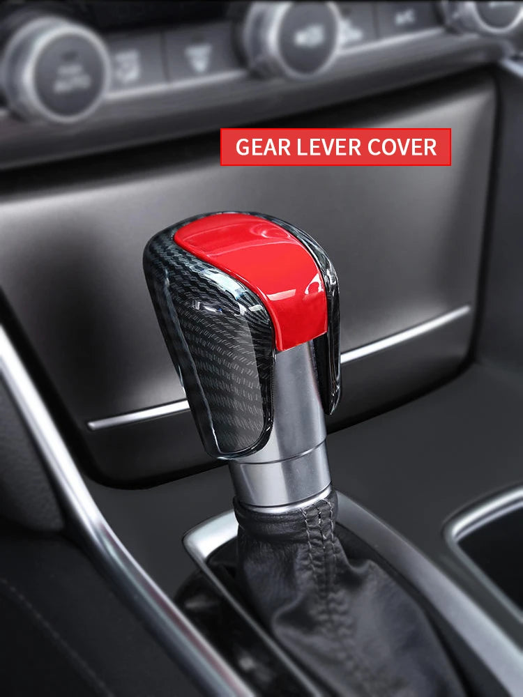Shift Knob Covers | 3M Adhesive Cover for Civic Accord CR-V | Carbon Fiber, Wood, Gloss Black