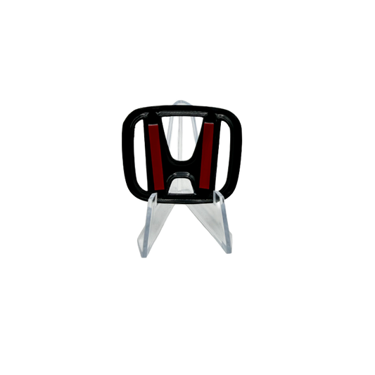 Steering Wheel Emblem Overlay Cover | Carbon Fiber | Premium 3M Adhesive Badge Overlay for Civic, Accord