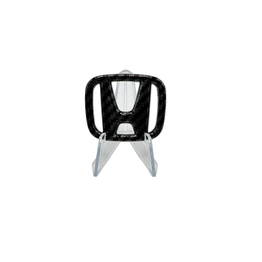 Steering Wheel Emblem Overlay Cover | Carbon Fiber | Premium 3M Adhesive Badge Overlay for Civic, Accord