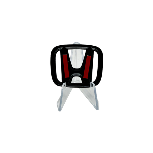 Steering Wheel Emblem Overlay Cover | Black | Premium 3M Adhesive Badge Overlay for Civic, Accord