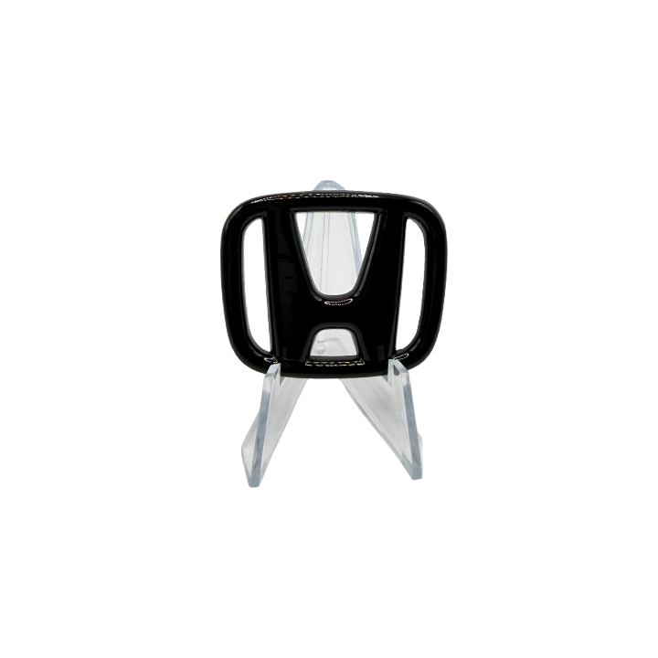 Steering Wheel Emblem Overlay Cover | Black | Premium 3M Adhesive Badge Overlay for Civic, Accord