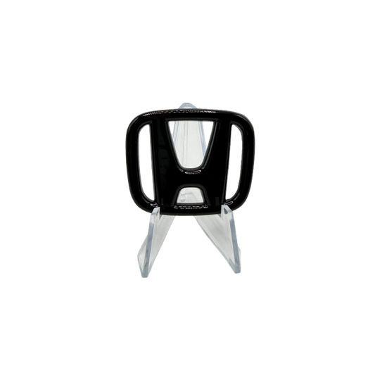 Steering Wheel Emblem Overlay Cover | Black | Premium 3M Adhesive Badge Overlay for Civic, Accord